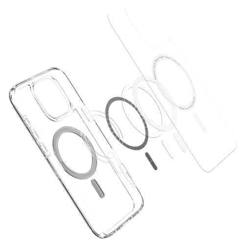 Image of Spigen for iPhone 16 Pro Max Case, Ultra Hybrid MagFit [Anti-Yellowing] [Compatible with Magsafe] - Clear Graphite