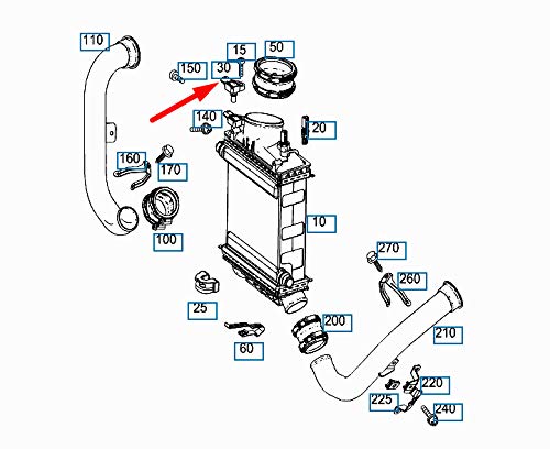 GTV INVESTMENT MB GLE W166 MAP Sensor A0091533328 New Original 