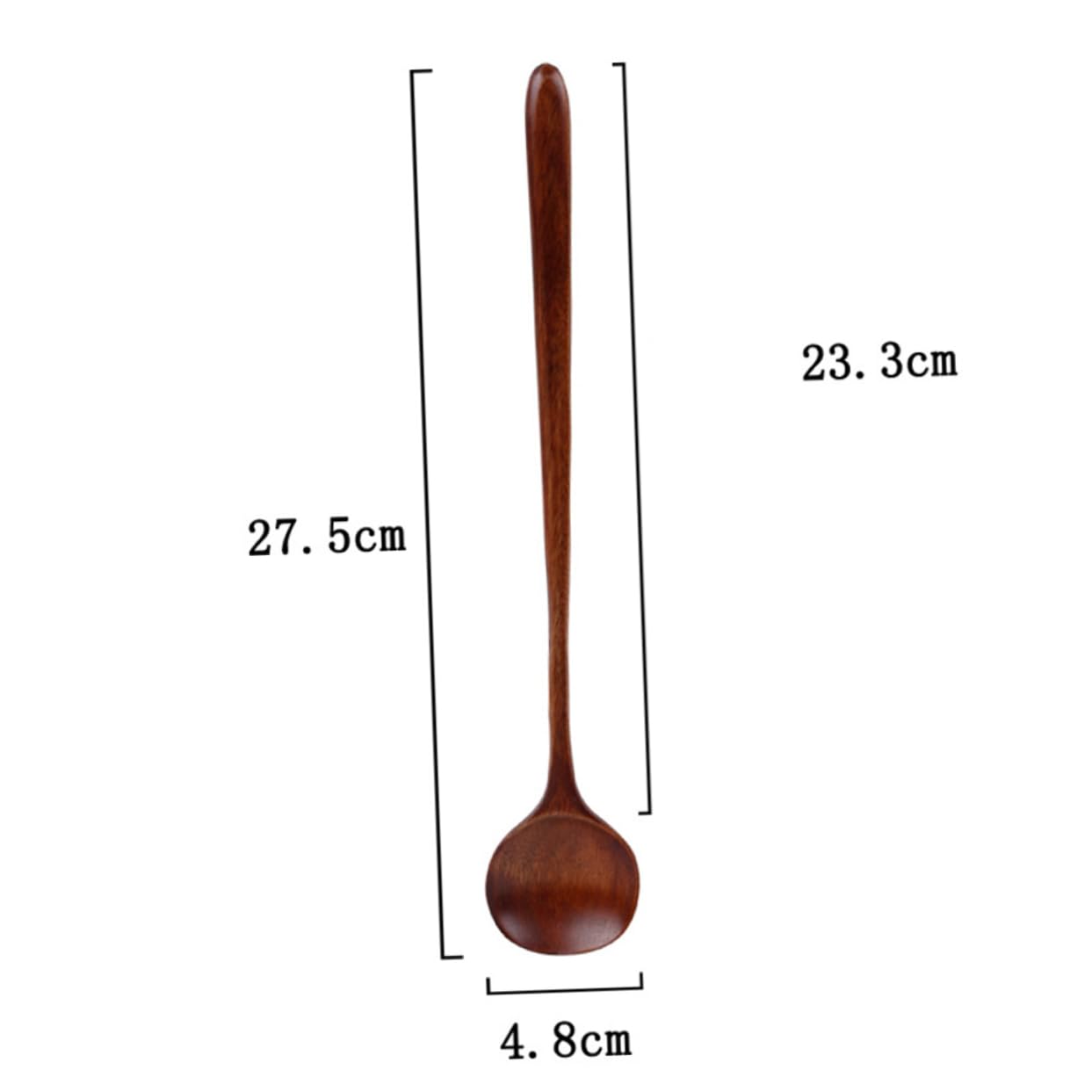 Cucharas de Madera for cocinar, 5 Piezas Cucharas de Cocina Electrodomésticos de Cocina Utensilios de Cocina Herramientas de Cocina Cucharón de Sopa Cucharas de Mango Largo Cuchara pequeña