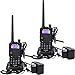 Produktbild Retevis RT5 Dualband Funkgerät 2m/70cm Große Reichweite Hohe Leistung 2 Way Radio 128 Kanäle 1400mAh CTCSS/DCS VOX FM Radio Funkgeräte Set (2 Stück, Schwarz)