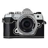 Rieibi PUレザーハーフケース、オリンパス OM-5/オリンパス OM-D E-M5 Mark III カメラケース用、オリンパス OM システム OM-5/E-M5 Mark III ケース用保護ケース