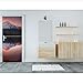 Produktbild WFYY türposter 3D Beauty Reflexion der Bergtür Wandbild Tapete Wandbild Wandabziehbild Wanddeko Wandbild Foto Selbstklebende Türverpackung