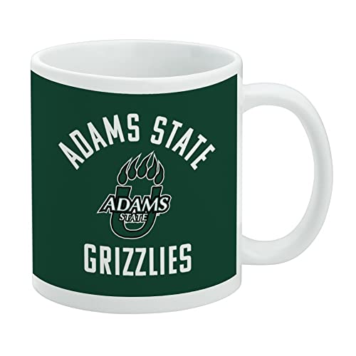 Adams State University Grizzlies Logo Ceramic Coffee Mug, Novelty Gift Mugs for Coffee, Tea and Hot Drinks, 11oz, White