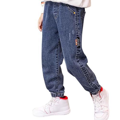 Jeans garçon pantalon enfant 6 ans large avec cordon style streetwear hip hop rétro 90s