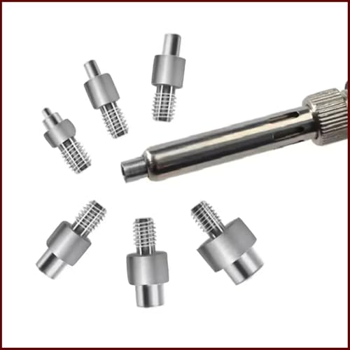 Image of amiciTools Heat Insert Nut Soldering Iron Tip Set for 3D Printing - M2 M2.5 M3 M4 M5 M6 M8 Brass Insert Installation Tools, Universal Soldering Iron Compatible Hand Tool Kit