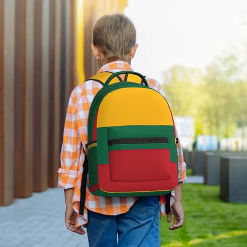 Sac à dos pour ordinateur portable imprimé drapeau de la Lituanie