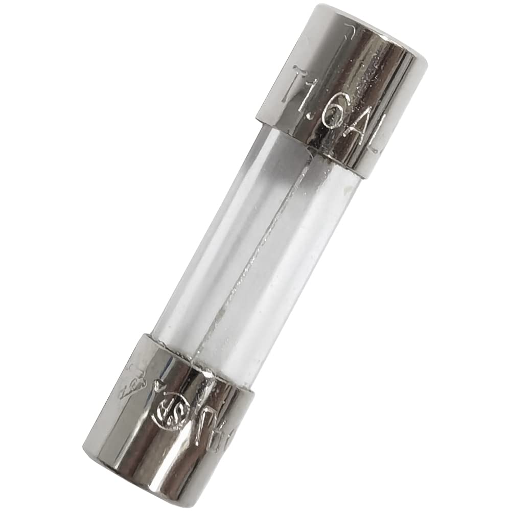 Yoiilnz 20 pcs T1.6AL250V Glass fuses Slow-Blow 5x20mm Time-Lapse