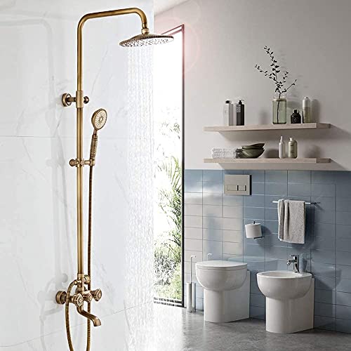 Mitigeur thermostatique rétro ensemble système de douche en laiton - 3