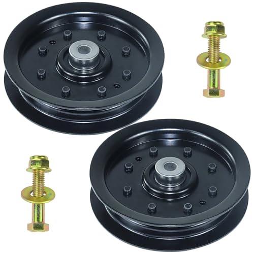 POSFLAG 2 Pack 756-04129B Idler Pulley 4.25 Replaces 753-08171 Idler Pulley Kit 756-04129 Idler Pulley 756 04129B 753 08171 956-04129 753-08068 for Cub Cadet RZT 50 LTX 1040 LT1045 LTX 1050 Decks