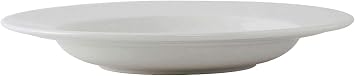 Tuxton China ALD-112 Pasta Bowl, 15-1/2 oz., 11-1/4" Diameter x 1-5/8" H, Round, Microwave and Dishwasher Safe, Oven Proof, Fully Vitrified, TuxCare, Healthcare, Alaska/Colorado, Pack of 12