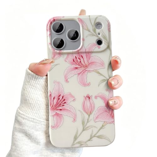 Coque iPhone 17 Pro motif floral rose, le cadeau esthétique pour femmes