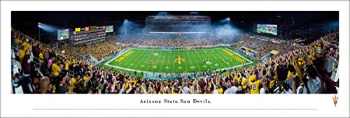 Arizona State Football (50 yd-night) - Unframed 40 x 13.5