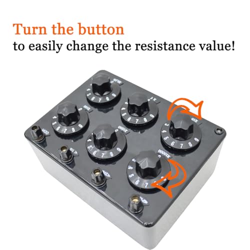intbuying 6 decade resistance box - variable from 01999999 k rotary adjustable resistor box for schools factories and scientific research units