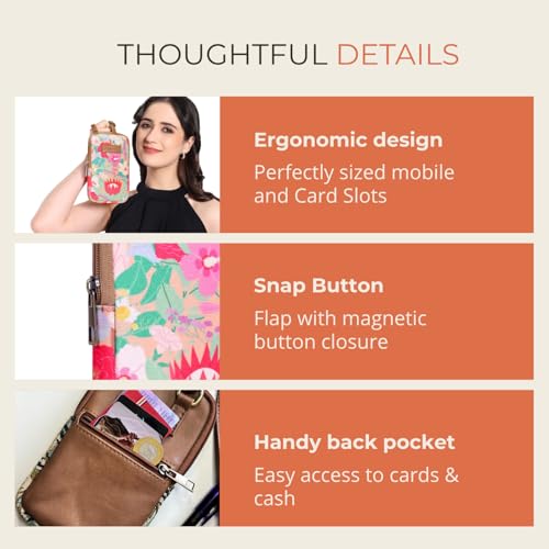 Image of HAMELIN Small Crossbody Mobile Sling Bag for Women |Stylish Phone Pouch with Adjustable Strap |Mobile Purse|Versatile Cell Phone Pouch for Girls | Ideal Gift For Woman