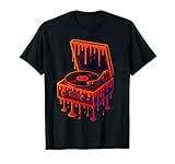 Retro Record Player Vinyl Drip Music Lover Apparel