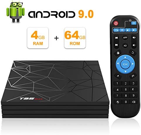 Android 9.0 TV Box, YAGALA T95 MAX Android Box 4GB DDR3 64GB eMMC WiFi 2.4G 1080p 6K HDR Smart TV Media Box