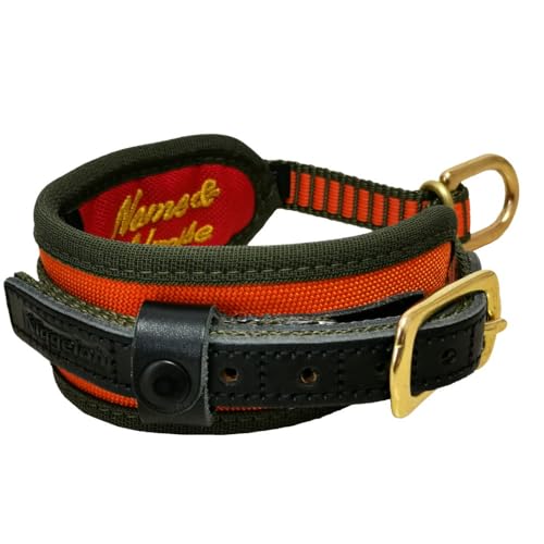 Niggeloh Hundehalsung Deluxe, Orange-Oliv, XS, 091100022