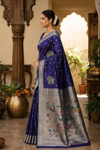 OWLSKY, SASSY & STYLO paithani silk saree in soft silk – image 3