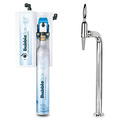 BubbleBox Sprudel aus dem Wasserhahn! Untertisch-Wassersprudler inkl. Zapfhahn Tesoro Edelstahl verchromt. Macht das Leben einfach prickelnder! Bubble Box Cover
