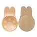 Produktbild CtopoGo 1 Stück Klebe Push Up BH Nipple Cover - Trägerloser Rückenfrei Unsichtbar BH Selbstklebender BH für Abendkleider Ballkleider Brautkleide (L (passt für C/D/E Cup), Beige)