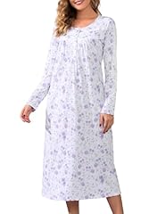 Knit-100% Cotton-purple Green Leaves