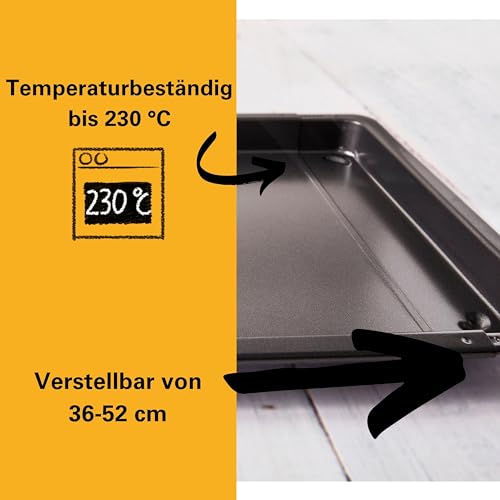 Plaque de cuisson réglable anti-adhésive extensible 36x33 cm Birkmann Easy Baking - 5
