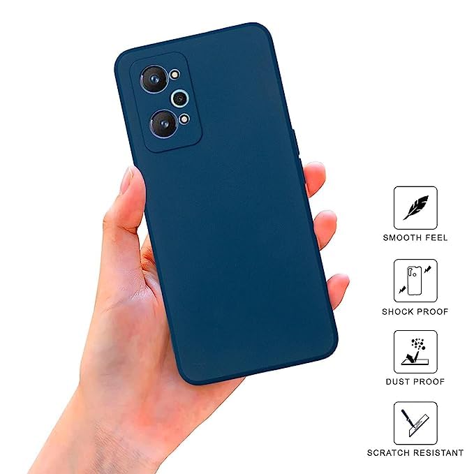 Image of SPRIG Compatible with Realme GT 2 Premium FlexTone (TPU) Back Cover Drop Tested Shock Proof Mobile Case for Men, Women, Boys and Girls with Camera Protection (Blue)