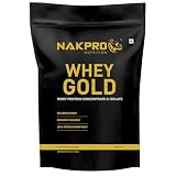 NAKPRO NUTRITION Gold Whey Protein Concentrate & Isolate 1kg Coffee flavour 1kg