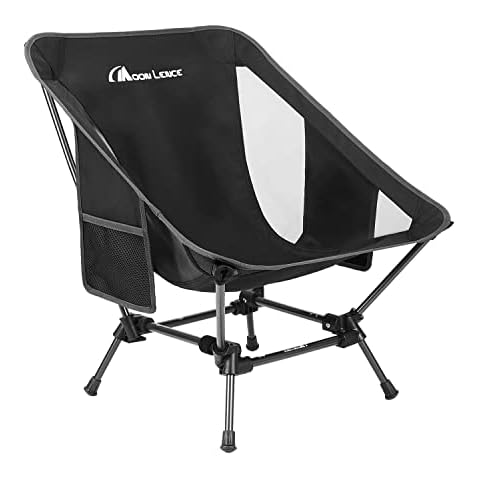 MOON LENCE Folding Chair, Outdoor Camping Chairs,Portable Ultra Light Beach Chair, Compact Backpacking Folding Chairs, Lawn Chairs Folding,with Side Pockets Packable Lightweight for Hiking Cover
