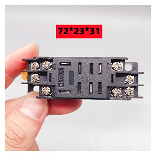 Relé electromagnético LY2NJ DPDT de 8 pines con base de enchufe AC 220V 6