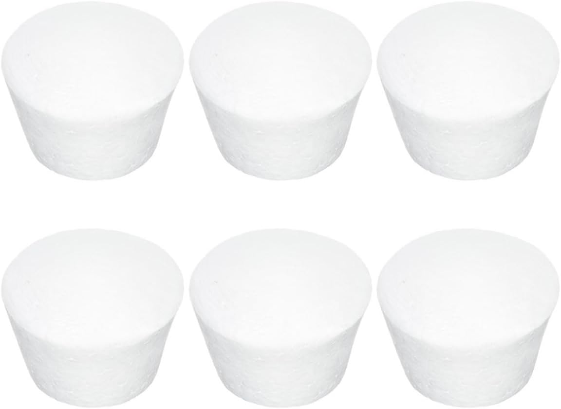 ADOCARN 6 Pack Foam Cupcake Models Reusable DIY Craft Muffin Practice Dummies for Cake Decorating Pinning Gluing Sanding Painting Party Display Wedding Guest Table Decor