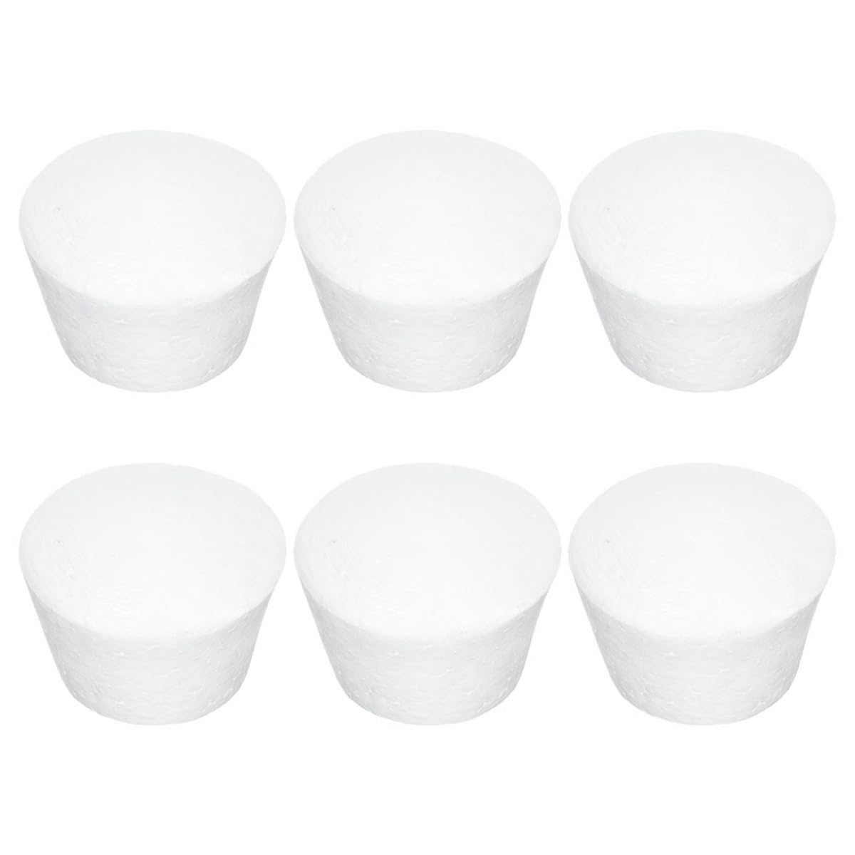 Toyvian Lot de 6 Maquettes de Gâteau en Mousse pour Cupcakes, Modèles Soi-même de Taille Moyenne, Surface Lisse, Légers et Solide, Accessoires de Décoration Pâtisserie pour Fêtes