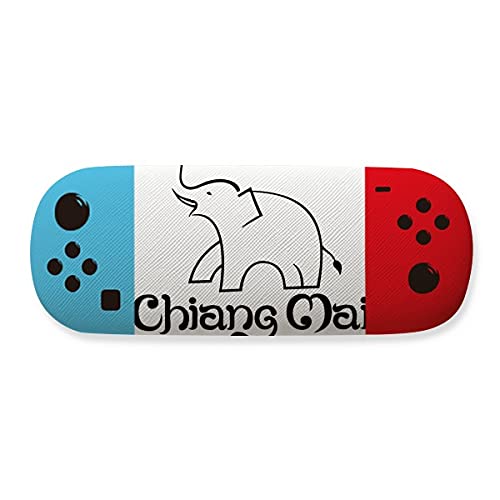 Étui de rangement pour lunettes motif éléphant de Thaïlande idée cadeau
