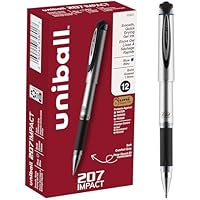 12-Pack Uni-Ball 207 Impact 1.0mm Bold Point Gel Pens only .98: eDeal Info