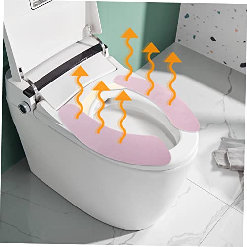 Yardwe Beheizter Toilettensitz Toilettensitze Toilettensitz-Heizkissen Wärmender Toilettensitz Toilettensitzauflage Für Den Winter Beheiztes Toilettensitzkissen Toilettenabdeckung Weißer – Bild 4