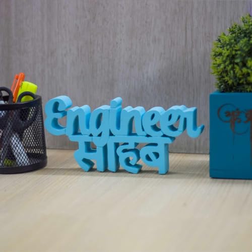 Image of NUKKAD TALES Engineer Sahab Blue Fancy Decoration Showpiece Home Decor Items for Bedroom Living Room Decoration Items Book Shelf Decor Birthday Gift Items Gift for Dance Lovers