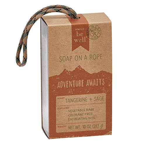Simply Be Well Soap on a Rope 10 Ounce (Tangerine + Sage)