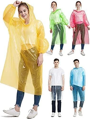 Unisex Disposable Rain Card for Emergency Use | Waterproof Rain with Smallest Pocket Size| Easy to Carry & Use and Reusable | 2 to 3 time wear Thin Plastic PACK OF 5-image-29