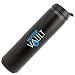 WaterVault Double Wall Vacuum Insulated Sports Tumbler, 18/8 Stainless Steel Water Bottle, Flip Top Sipper Lid, 20 oz., Black Matte