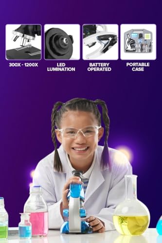 Little Nation Beginner Kids Microscope Kit – STEM Educational Science Experiment Kit with LED Light, Slides & Accessories, Perfect Learning Toy for Ages 6+ - Image 7