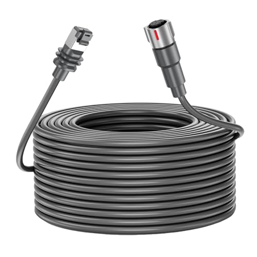 Câble d'Antenne 50 M Parabolique Gen 3 pour Rester Connecté à la Campagne avec Fil Cuivre IP68