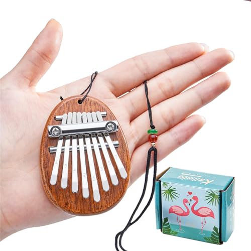 DHinkyoung Mini Kalimba 8 Tasten, tragbare Mbira Finger Daumen...