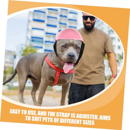 Beavorty Chapéu De Estimação Chapéu De Ciclismo Para Gatos Boné De Segurança Para Cachorro Arnês Par