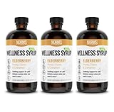 Norm's Farms Black Elderberry Wellness Syrup 8 Ounce Bottle, Pack of 3
