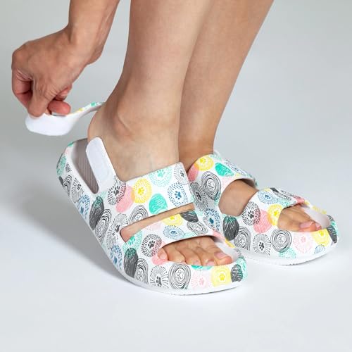 Paw Print Pillow Slingback Sandals Adjustable Velcro EVA Sole Quick Dry Water Friendly Walking Shoes for Women Casual Summer4