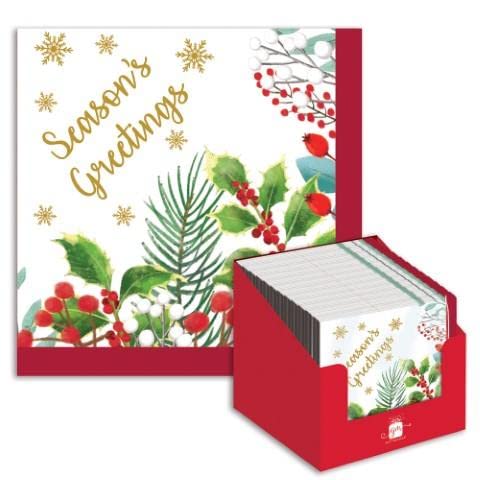 Lot de 20 serviettes en papier de soie recyclables pour décoration de table de Noël Cover