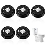 Dichtungsmembran für WC-Spülkasten, 5 Stück Membran Set 27 mm aus Gummi, Füllventil Dichtung für Sanitär-Wartung, Schwarz Weiß