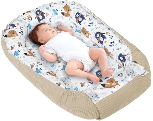 Medi Partners Babynest Nestchen für Neugeborene - 100x60x15 Babynestchen...