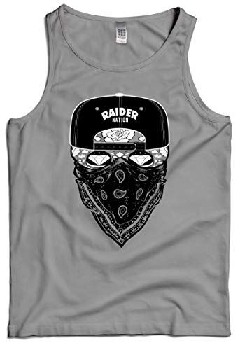 Candy Sugar Skull Grey Tank Top (Large)