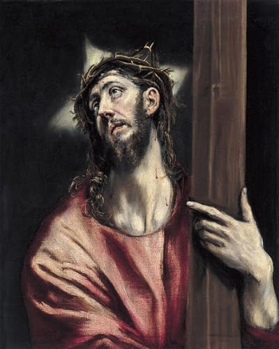 Christ avec la croix Peinture d'El Greco pour chambre à coucher